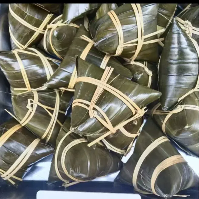 手工新鲜红豆哈喽叶五花肉粽真空包装端午特色美食