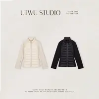 UTWU小敏「LULU羽绒」9o鸭绒100G立领剪裁拼接简约羽绒服UTAW1045