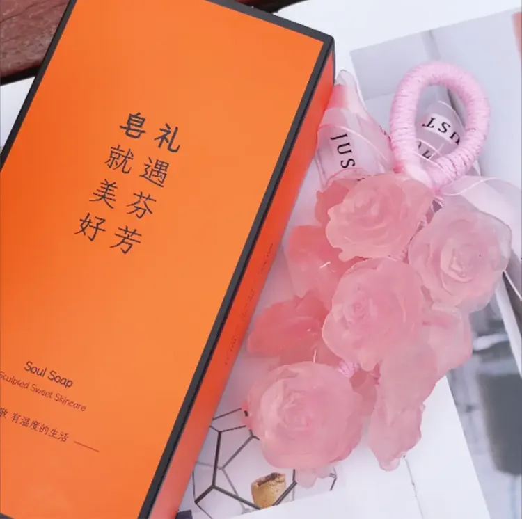 【自产自销】水晶玫瑰香皂可沐浴洗手作留香挂件及伴手礼的手工熏皂