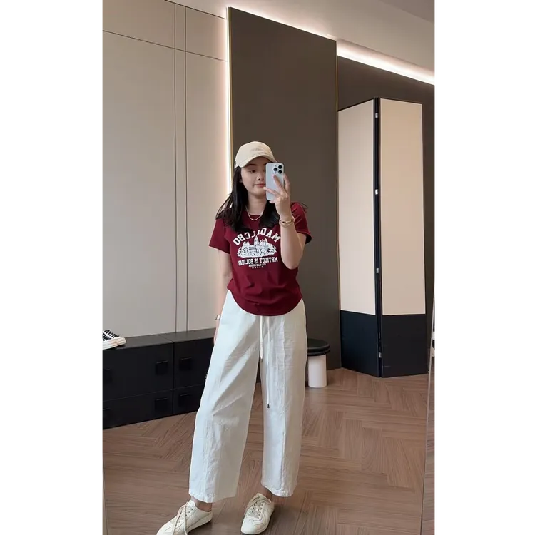  【2025城堡】圆领正肩弯刀短袖T恤 J1012