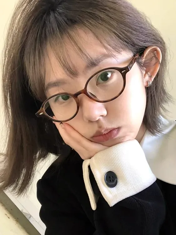 【8号】温柔超轻书呆子玳瑁色张靖仪款眼镜小脸高度数小框超轻镜架