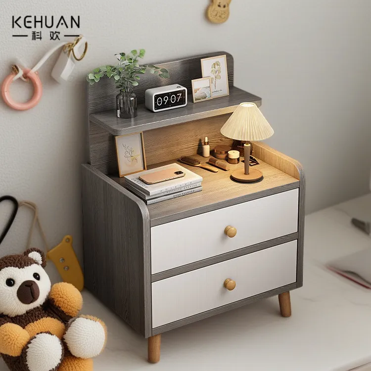床头柜置物架卧室现代简约小型床边侧边柜轻奢简易出租房用储物柜