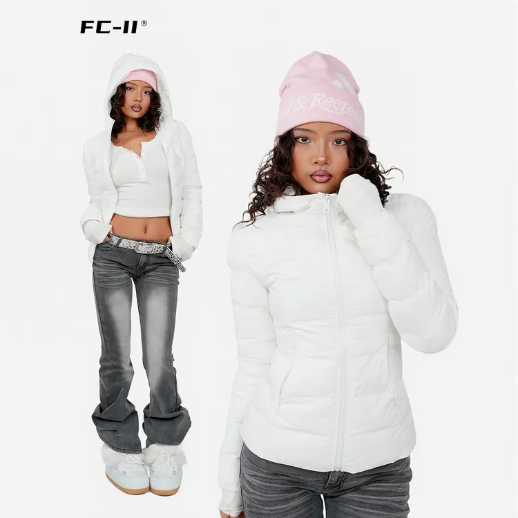 【Fcii】简约轻薄连帽棉服外套H5W3353