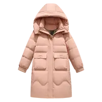 【雪中飞】连帽中长款女士宽松羽绒服外套X30147024F