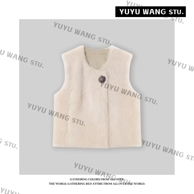 YUYU WANG【淮序】皮草马甲RB2SDRZ3203