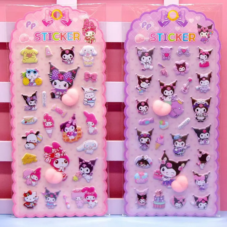 【可爱卡通环保芙蓉皮屁桃捏捏乐儿童解压贴纸手机壳装饰贴画屁屁