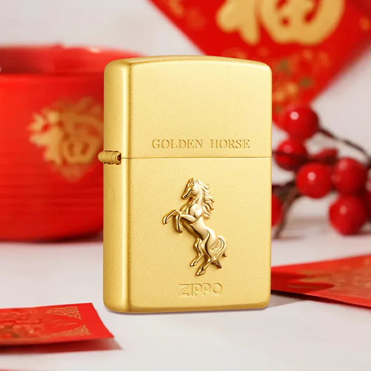 【福运金马】zippo打火机生肖主题个性煤油打火机送男友生日礼物