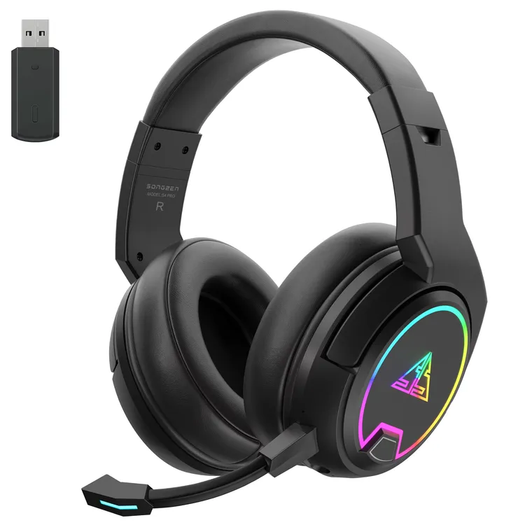 SONGZEN S4PRO 无线头戴游戏耳机蓝牙2.4G电竞耳麦专业游戏耳机