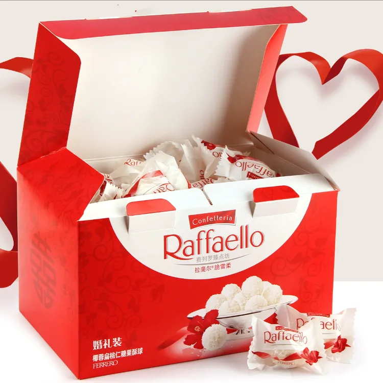 费列罗果仁巧克力拉斐尔椰蓉酥球96粒喜糖婚礼装散巧克力网红零食