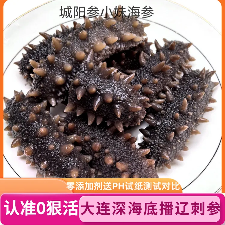 （认准零添加送PH试纸）1-5斤大参王6-9根/斤即食海参大连深海辽参