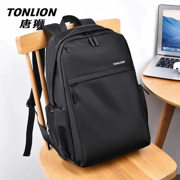 tonlion/唐狮双肩包男女大容量轻便简约书包通勤电脑背包时尚新款