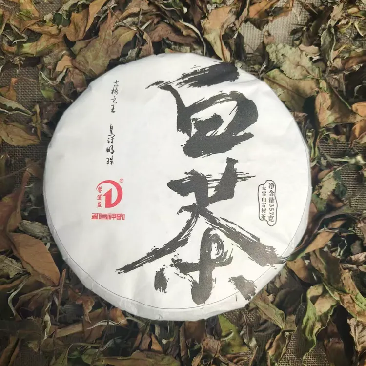 自然晾晒更鲜醇！2025永德大雪山头春古树白茶饼 甜润带药香