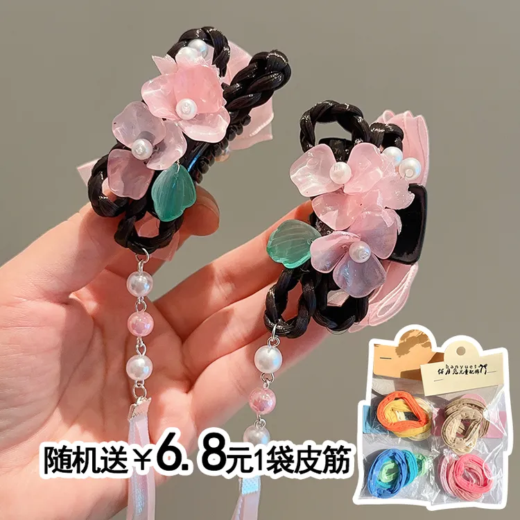 网红中国风少女风古风发饰2025年春儿童女可爱超仙头饰发夹宝宝