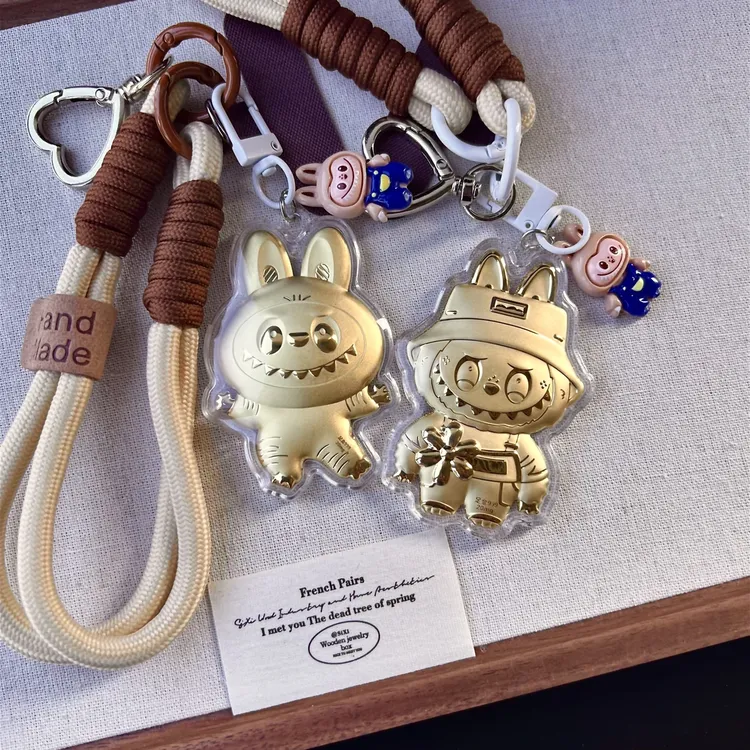 热卖拉布布可爱卡通家用手机包包挂件钥匙扣送女友礼物labubu家用