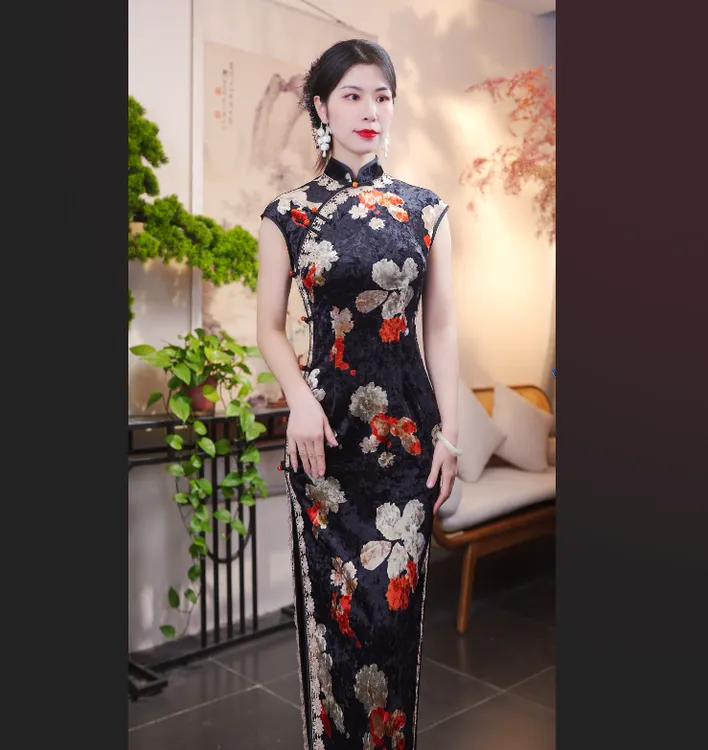 远芳  2025新款改良旗袍气质日常优雅经典旗袍