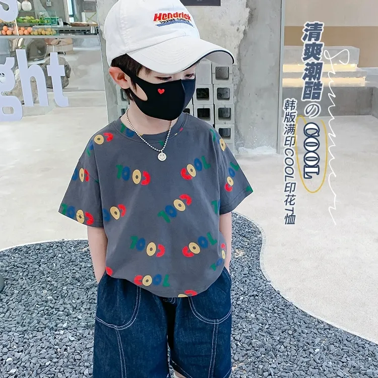 男童t恤短袖儿童夏装2025新款夏款衣服半袖T恤宝宝夏季棉上衣