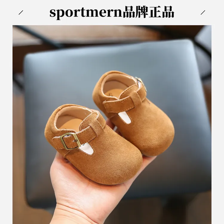 Sportmern春秋宝宝学步鞋勃肯鞋软底防滑休闲男女婴儿复古幼儿鞋