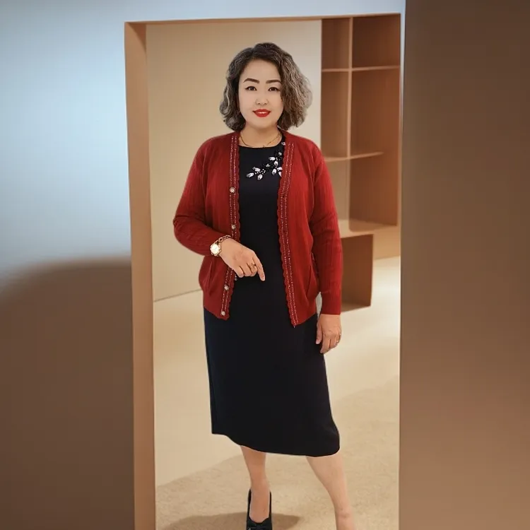 毛针织衫镂空老钱风女时尚秋冬轻熟风洋气百搭长袖