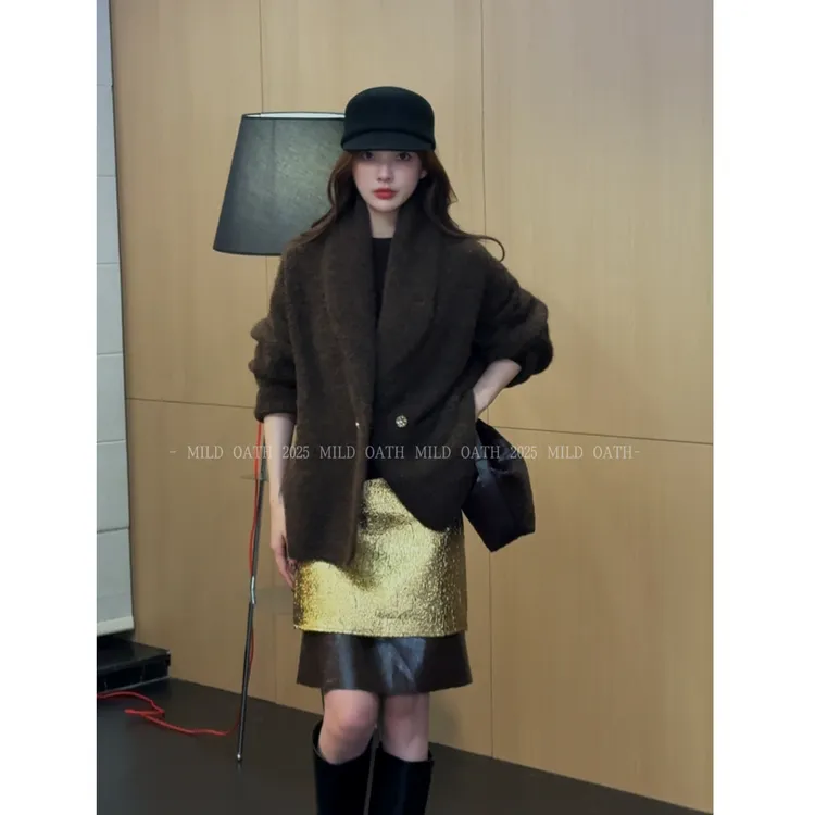 MILD OATH少量在仓【罗马午后】羊毛气质老钱开衫针织毛衣