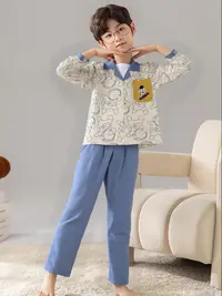 2078高端专享秋季家居服套装杏色（仓库家居专场）