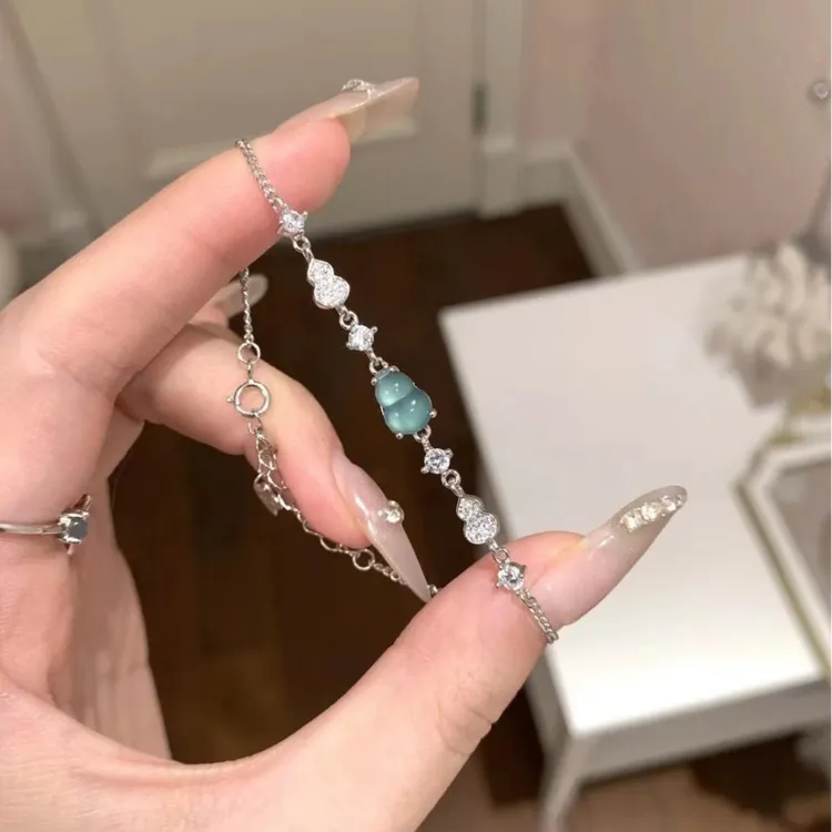 柯柒 铜合金手链 葫芦手链高级中式ins手饰小众高颜轻奢精致手饰