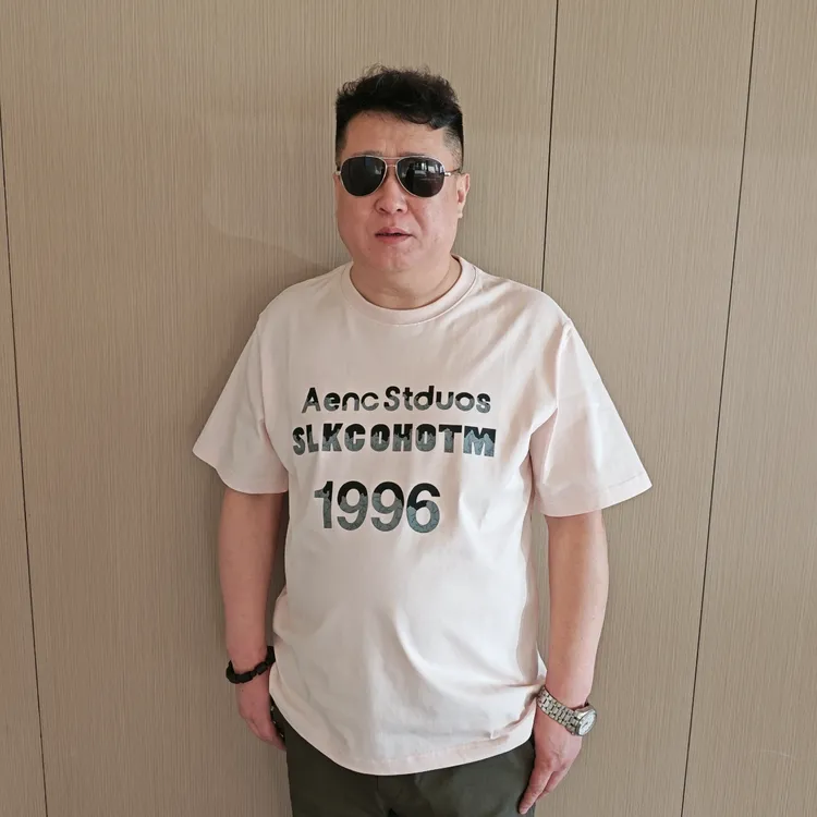 男士时尚百搭夏季印花加肥加大潮流圆领休闲短袖T恤衫 大码男装JG