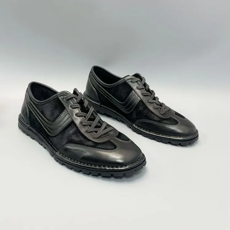 男士休闲皮鞋复古轻便百搭男鞋小众原创德比鞋板鞋真皮德迅鞋男款