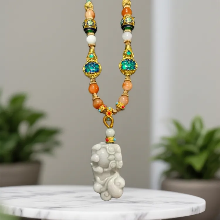 非金属珐琅吊坠 貔貅精美挂件-