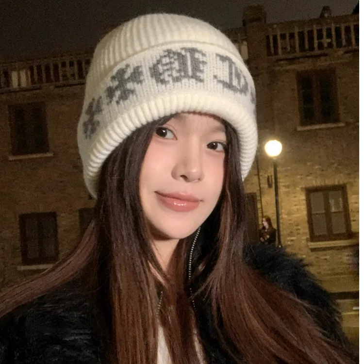 冬季针织帽秋冬无檐堆堆帽女帽子保暖冬天韩版情侣针织帽子时尚