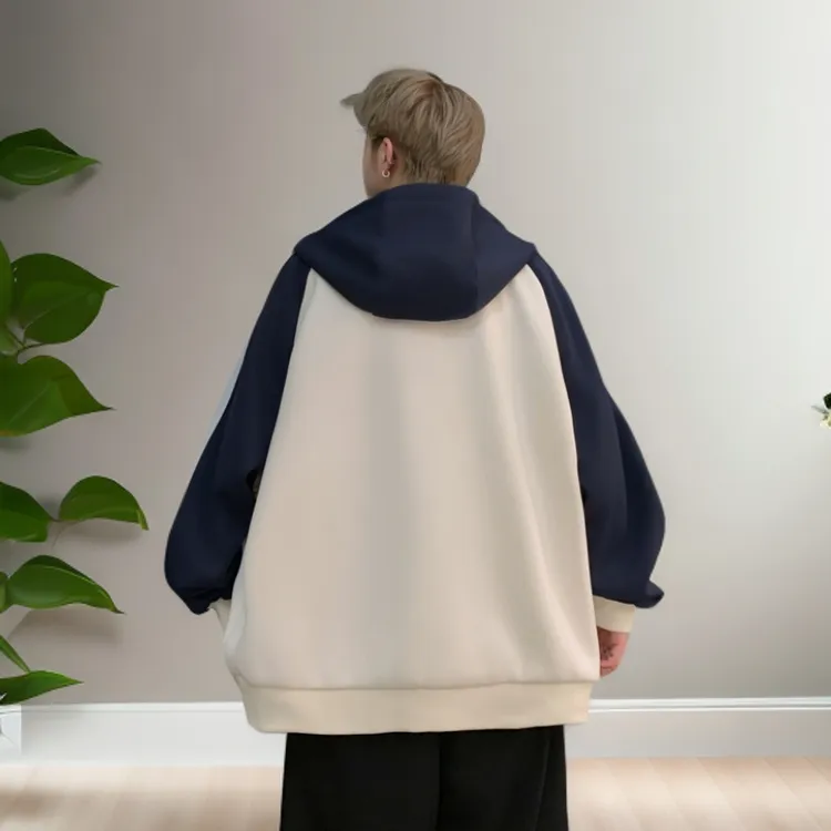 连帽夹克男士2025秋冬新款防水防风防尘拼色户外休闲宽松外套男士