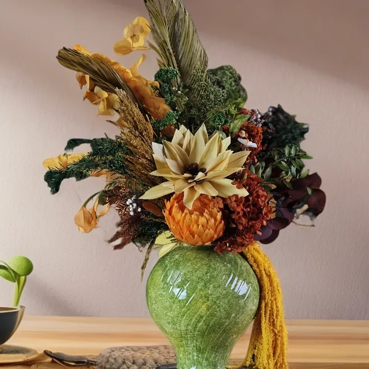 【金玉满堂】高级家居永生花干花花束