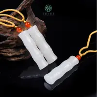 石惑珠宝·金丝玉吊坠大竹节约13*47mm#多样性发一