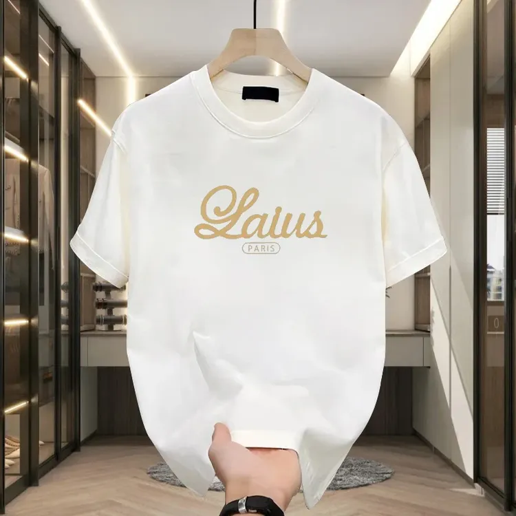 【潮牌字母印花t恤】仓石一树新款男士夏季轻奢短袖t恤痞帅时尚上衣