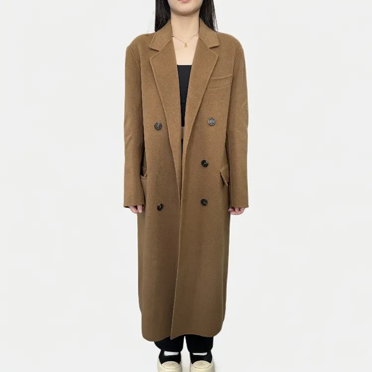 MAXMARA秋冬女士羊毛呢大衣时尚常规款气质百搭长款保暖毛呢外套