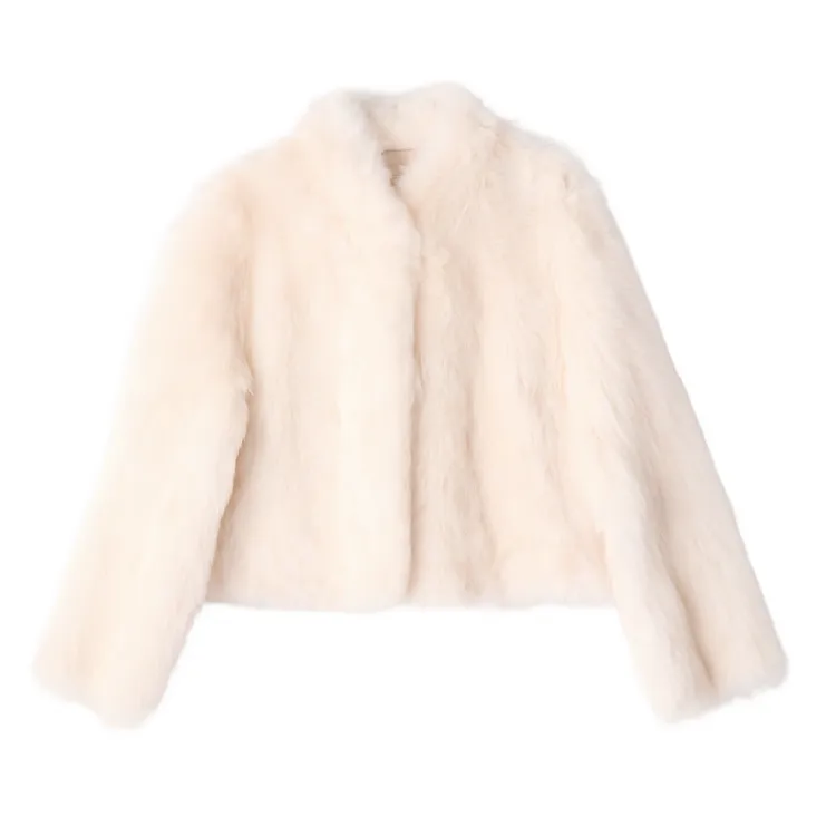 KAISER/凯撒2025女装冬季V领简约时尚托斯卡纳羊皮毛一体外套