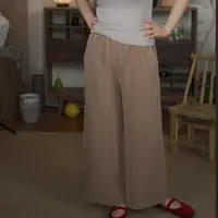 【大梅子推荐】设计款亚麻系带休闲裤MXA1069B