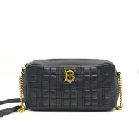 95新 BURBERRY/博柏利 巴宝莉lola斜挎包黑色