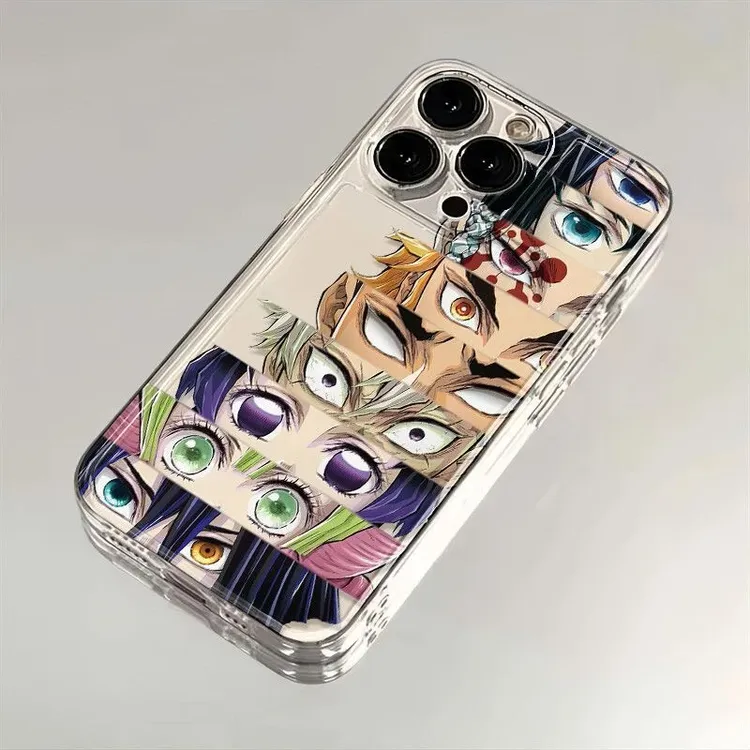 鬼灭柱门眼神手机壳适用苹果17pro/16promax15太空壳小米17华为xr