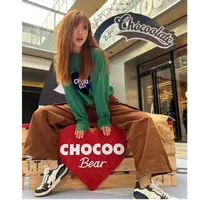 it：CHOCOOLATE绒面爱心字母烫画圆领卫衣CCLSWXKL62990