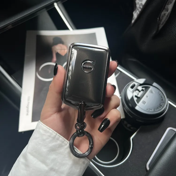 适用于沃尔沃钥匙套xc60 s90 xc40 xc90高级感v60壳v90创意男女扣