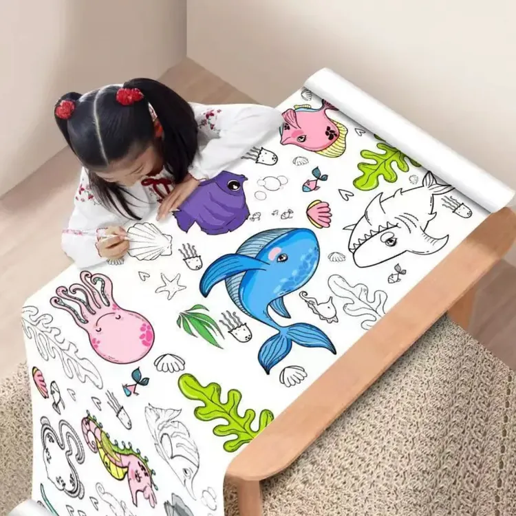 儿童涂鸦大画纸绘画小孩大号绘画涂色大张画纸玩具画画纸商品图