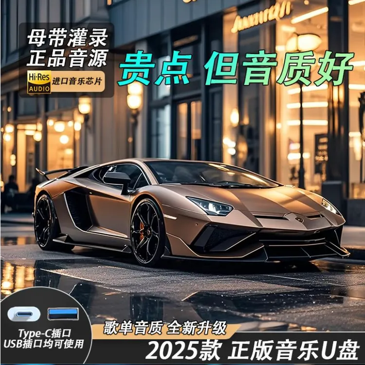 【2025新款】车载音乐U盘汽车车载U盘高品质排行劲爆DJ抖音流行经典