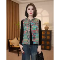 【清月】满分桑蚕丝新中式国风气质双面双穿百搭马甲MCGMJ2155