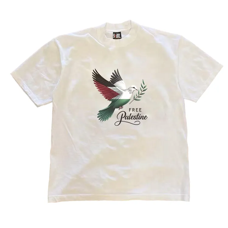 美式痞帅重磅纯棉圆领短袖T恤男女款夏季ins潮牌男士休闲百搭上衣