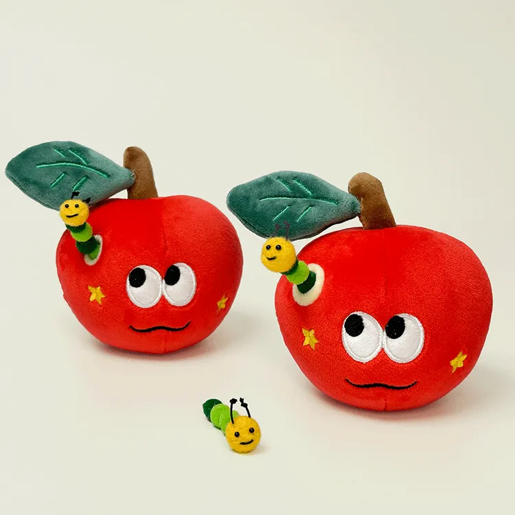 零零和猫原创惊喜平安夜红苹果挂件毛绒玩偶圣诞节女生生日礼物