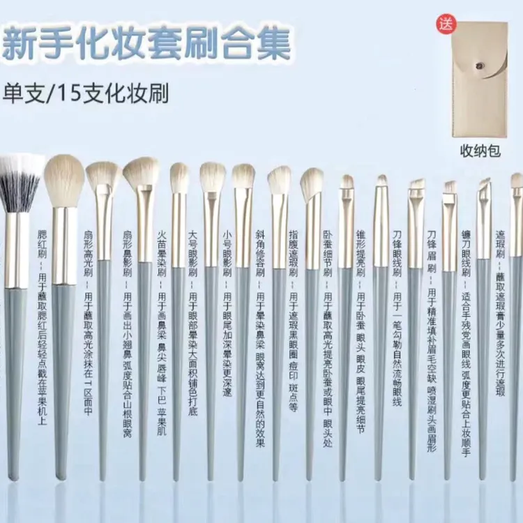 沧州蓝桥软毛眼影刷新手刷子晕染眼妆打底卧蚕眼部细节提亮化妆刷