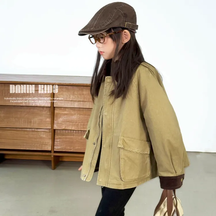嗒囜【阿美咔叽小玩家，穿出复古黄金年代】儿童秋冬装棉服外套棉衣