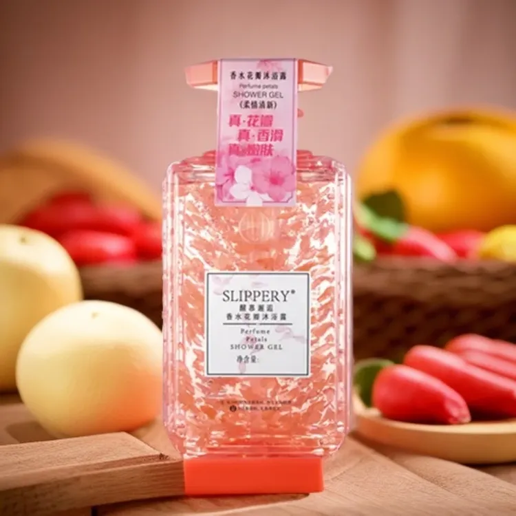 醒慕柔情清新香水花瓣沐浴露