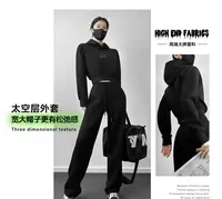小众款女装蝙蝠袖连帽卫衣多色可选265休闲显瘦刺绣olo