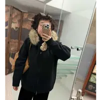 MEET   冬季百搭毛毛领毛衣外套